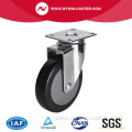 Chrome 4 Inch 70Kg Plate Swivel PU Caster